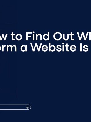 How to Find Out What Platform a Website Is Using