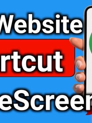 How to Add Website Shortcut To Home Screen